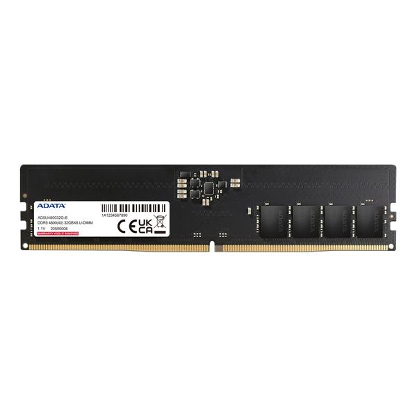 Оперативная память ADATA DDR5 DIMM 16GB 4800MHz 1*16GB, 40-40-40 SINGLE TRAY, AD5U480016G-S