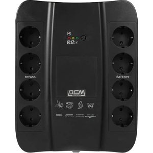 PowerCom SPD-850U ИБП {Line-Interactive, 850VA / 510W, Tower, Schuko, USB} (688276)