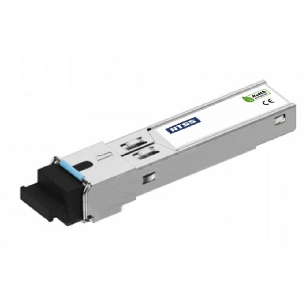 NTSS Модуль NTSS SFP, 1,25Гбит/с, разъём SC, рабочая длина волны 1310/1550нм, SM, WDM, дальность до 20км, ОБ 14дБ, DDM NTSS-SFP-1.25G-35-20SD