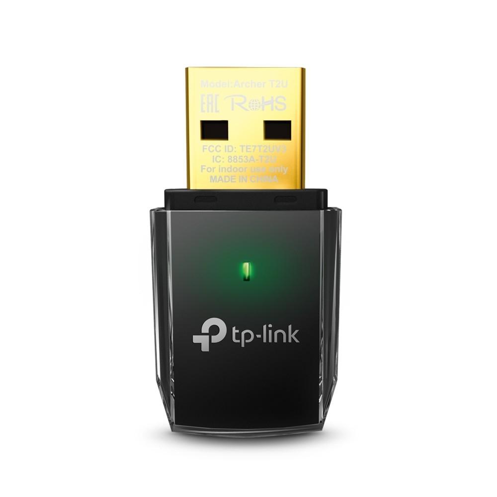 TP-Link Archer T2U Компактный двухдиапазонный USB-адаптер с поддержкой Wi-Fi AC600