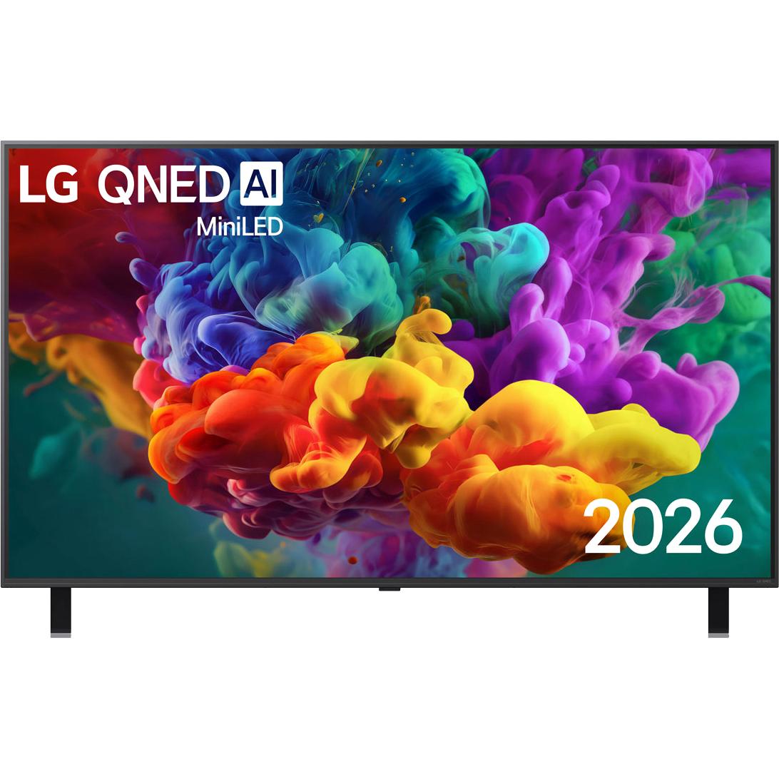 Телевизор ЖК 55'' LG/ 55", Ultra HD, QNED MiniLED, Dynamic QNED Color, Edge Led, Precision Dimming Pro, AI Picture Pro, Smart TV (WebOS 26), Wi-Fi 5, DVB-T2/C/S2, MR, 120Hz Native (VRR 144Hz), 2.0ch (20W), 4хHDMI, 2хUSB, 2 Pole, черный графит, 2026, 55QNED85B6C.ARUG