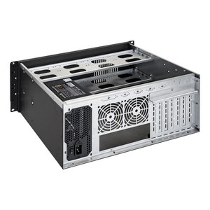 Exegate EX293677RUS Серверный корпус ExeGate Pro 4U300-08 <RM 19", высота 4U, глубина 300, БП 1000PPH-SE 80 PLUS® Bronze, USB>