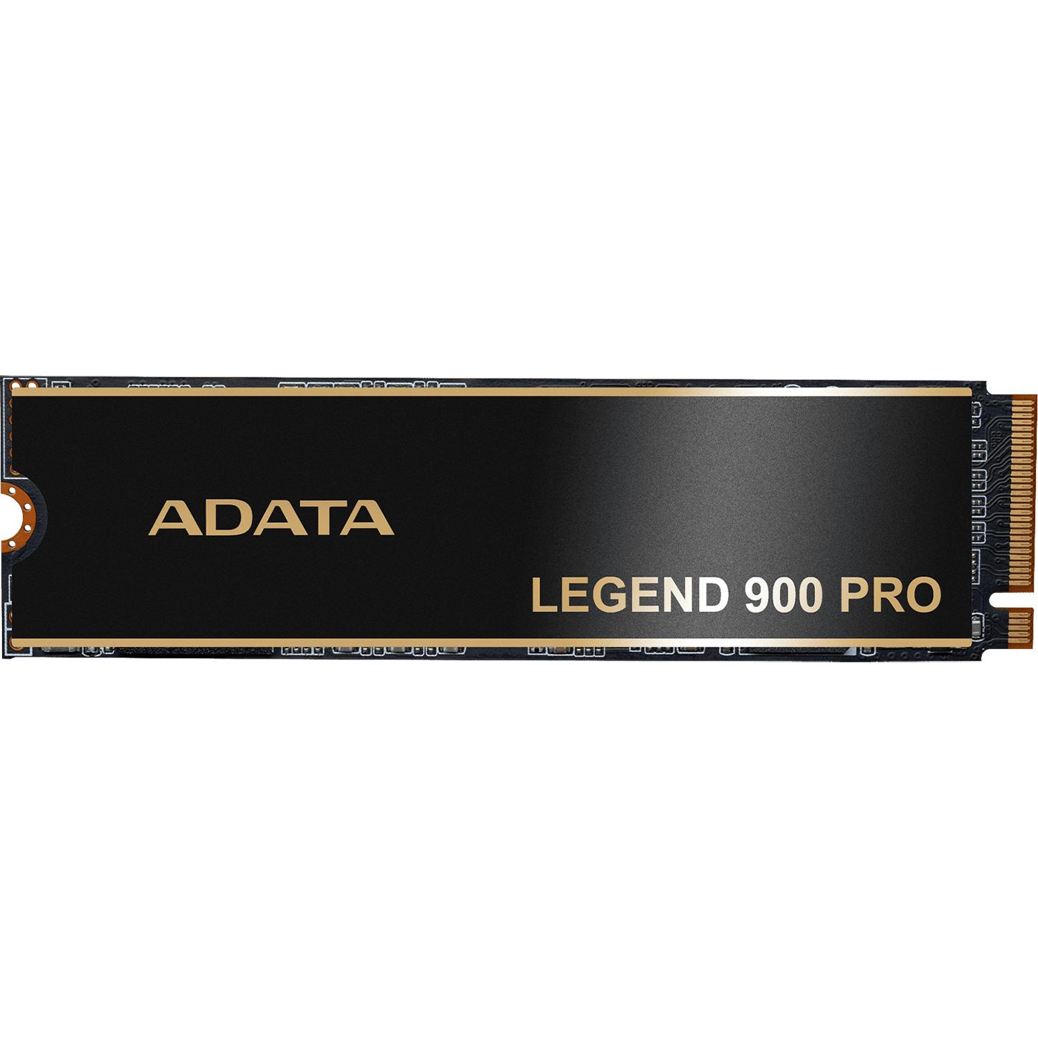 Твердотельный накопитель/ ADATA SSD LEGEND 900 PRO, 1000GB, M.2(22x80mm), NVMe 1.4, PCIe 4.0 x4, 3D NAND, R/W 7400/6000MB/s, IOPs н.д./н.д., TBW 600, DWPD 0.3 (5 лет), SLEG-900P-1TCS
