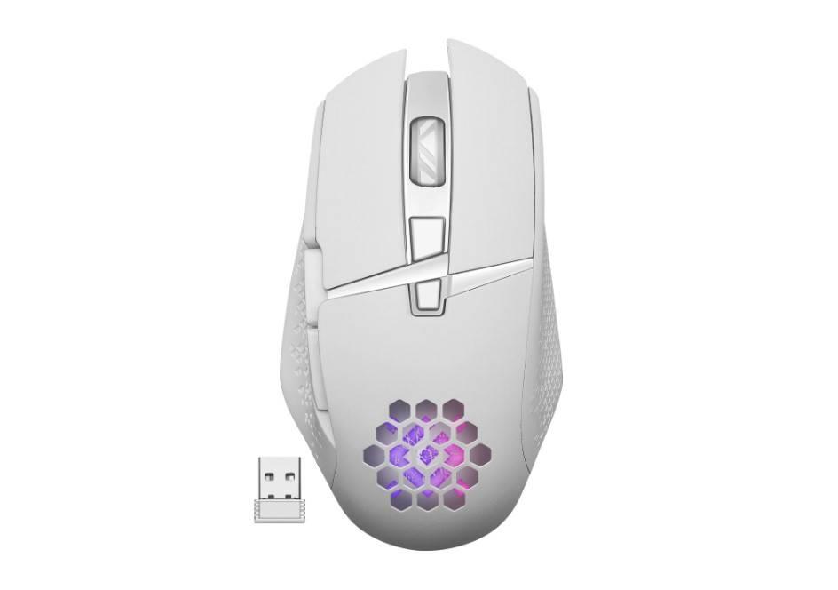 Defender Игровая мышь беспроводная Glory GM-514 белый,LED,7D,400 мАч,3200dpi, 52513
