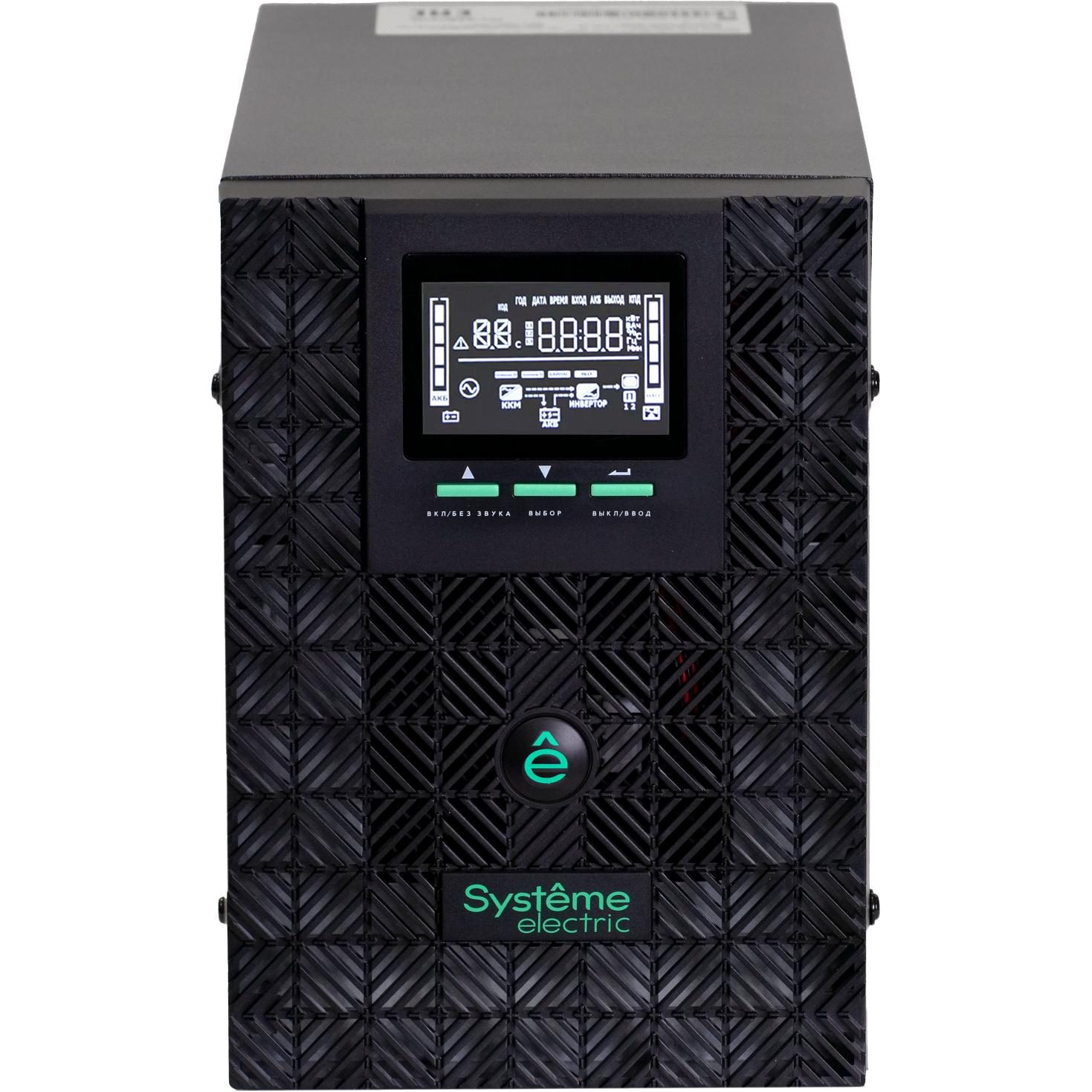 ИБП Smart-Save SMX-Tower Systeme Electric 3000 ВА, 230 В, 1:1, Внутренние АКБ 48В, 3хShuko, SMTSE3000T