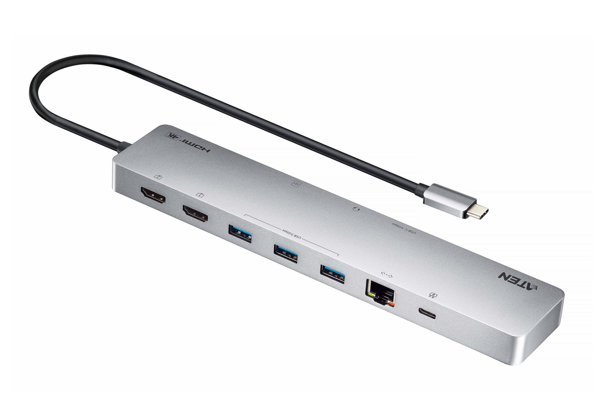 Многопортовая док-станция 11-в-1 с портом USB-C и функцией сквозной передачи питания (Power Pass-Through)/ USB-C  Multiport with PD, UH3240