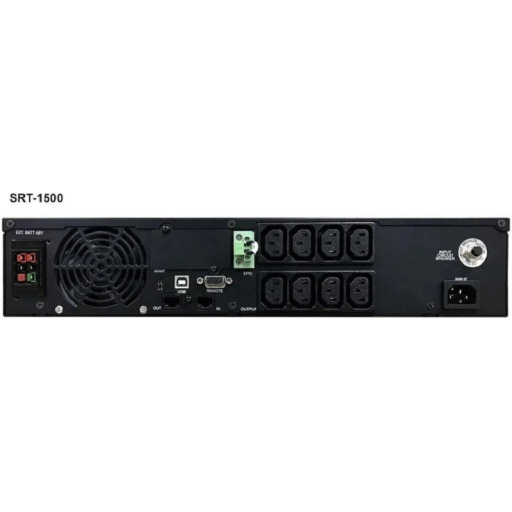 PowerCom Smart King RT SRT-1500A LCD ИБП {Line-Interactive, 1500VA / 1350W, Rack/Tower, IEC, Serial+USB, SmartSlot, подкл. доп. батарей} (1157679)