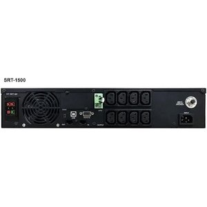 PowerCom Smart King RT SRT-1500A LCD ИБП {Line-Interactive, 1500VA / 1350W, Rack/Tower, IEC, Serial+USB, SmartSlot, подкл. доп. батарей} (1157679)