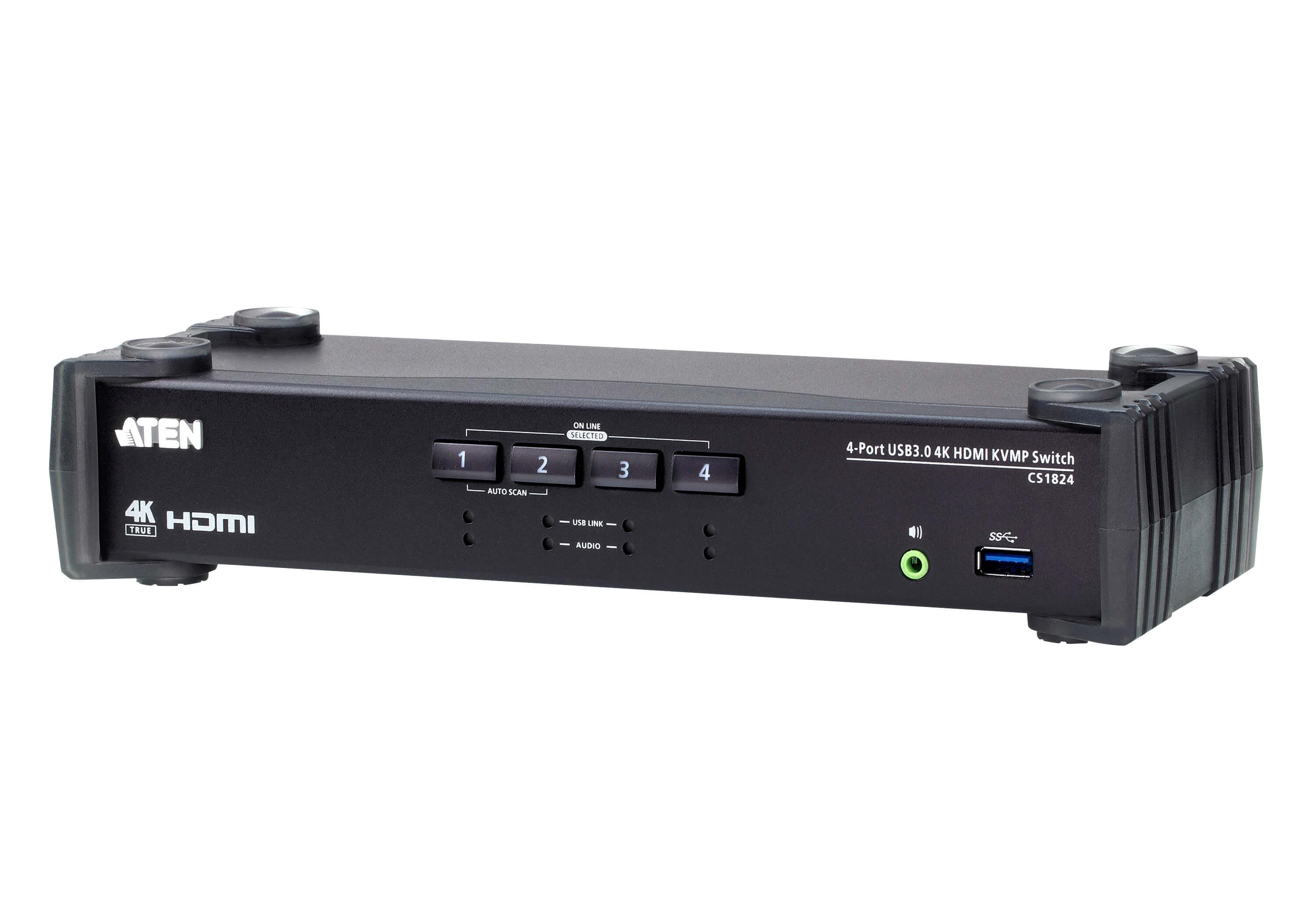 4-портовый, USB 3.0 4K HDMI KVMP-переключатель/ 4-Port USB 3.0 4K HDMI KVMP™ Switch, CS1824