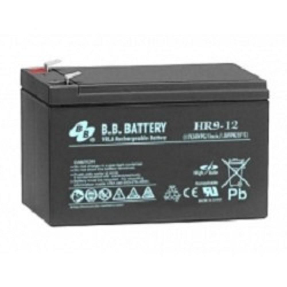 АКБ B.B. Battery HR 9-12 (12В 9Ач) 216Вт/блок, ДхШхВ 151x65x94 мм, масса 2.75 кг, клеммы F2, HR 9-12 BB