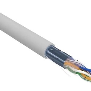 Rexant (02-0022) Кабель витая пара F/UTP, CAT 5e, ZH нг(А)-HF, 2х2х0,52 мм, 24AWG, INDOOR, SOLID, серый, 305 м PRO