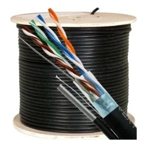 5bites Кабель Express FS5525-305BPE-M витая пара FTP/SOLID/5E/24AWG/COPPER/PE/BLACK/OUTDOOR/MSGR/DRUM/305M