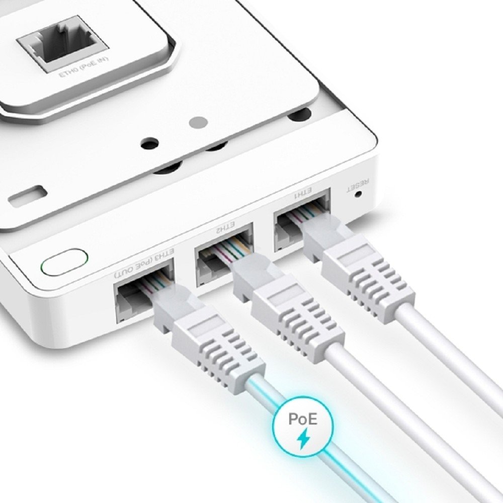 TP-Link EAP615-Wall Встраиваемая в стену точка доступа Wi-Fi AX1800
