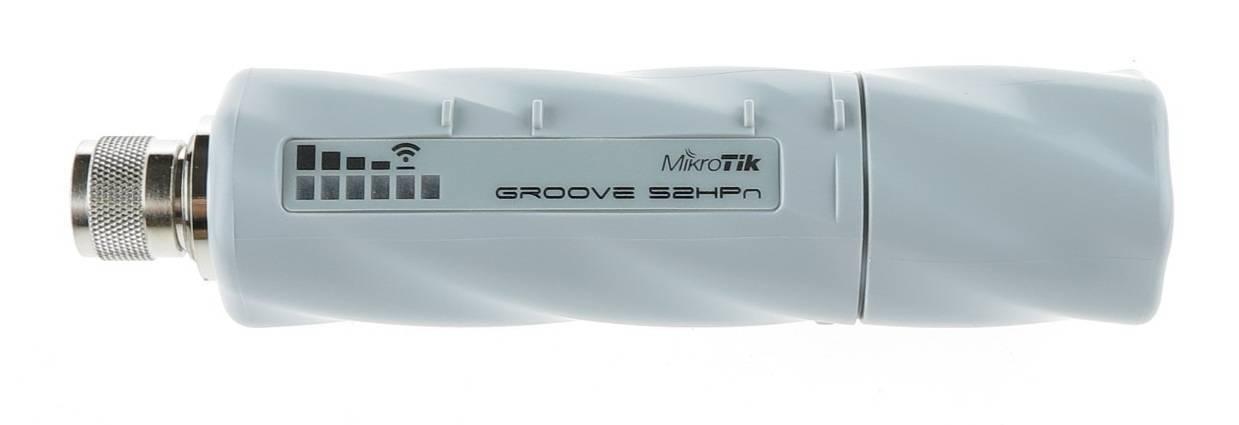 MikroTik RBGroove52HPn Точка доступа Groove 52, 2.4/5Ггц, до 150 Мбит/с, 1*100 Мбит, PoE