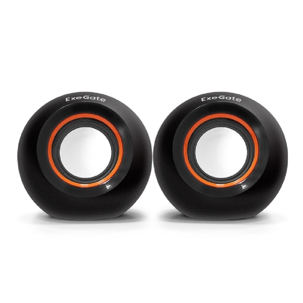 Exegate EX287053RUS Акустическая система 2.0 ExeGate Disco 180 (питание USB, 2х3Вт (6Вт RMS), 100-20000Гц, черный)