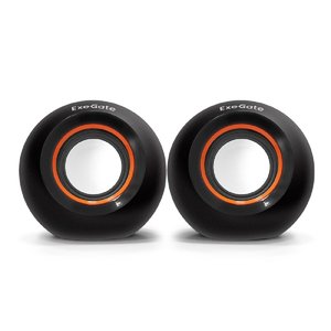 Exegate EX287053RUS Акустическая система 2.0 ExeGate Disco 180 (питание USB, 2х3Вт (6Вт RMS), 100-20000Гц, черный)