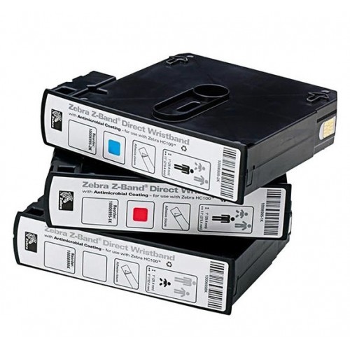 Картриджи-комплект для HC100/ZD510 этикетки-браслеты Z-Band Splash YELLOW 25х254 мм, 350 браслетов, 10012717-2K