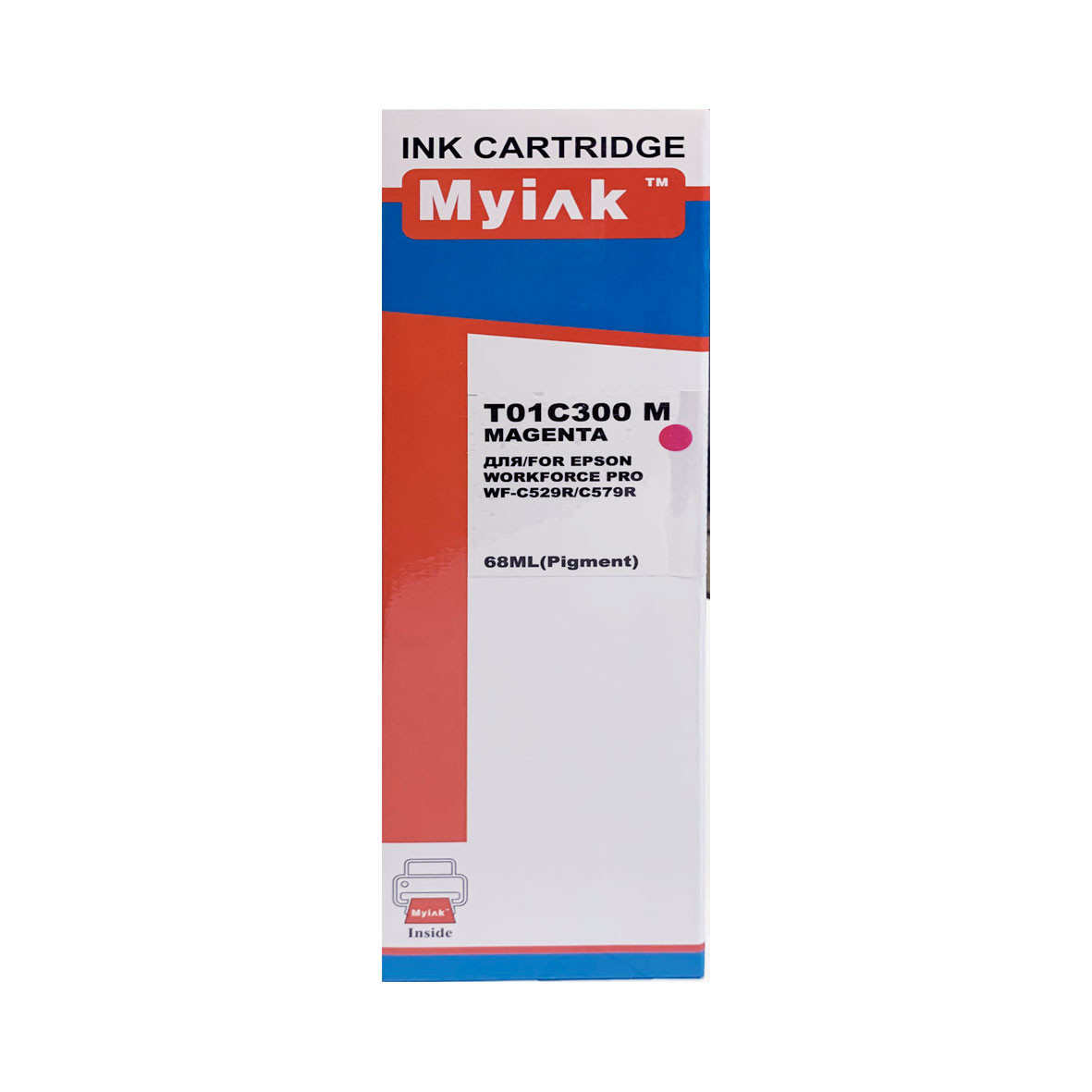 Контейнер с чернилами для EPSON (C13T01C300) WorkForce Pro WF-C529RDW/WF-C579RDWF (Magenta, Pigment) XL MyInk