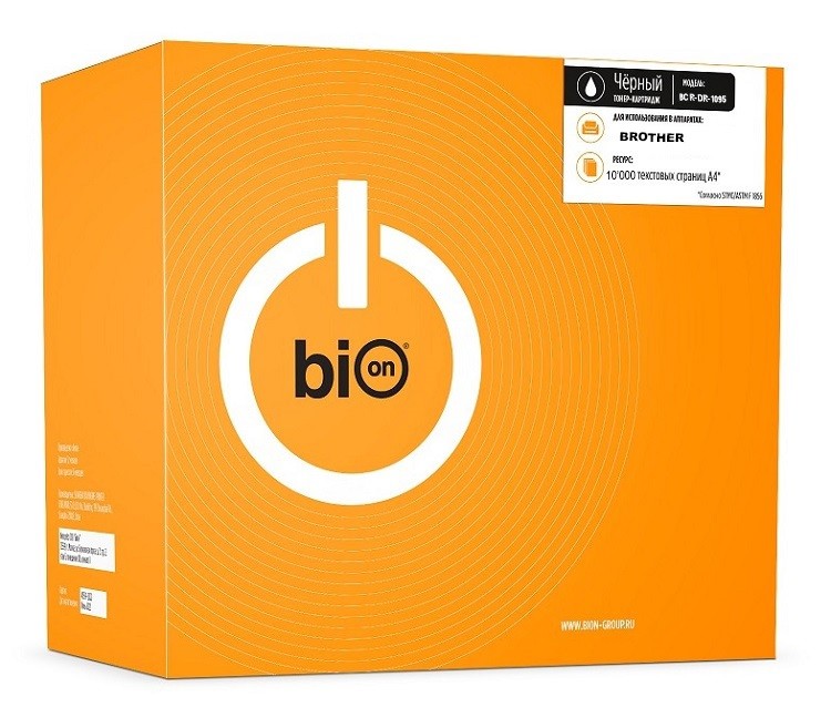 Bion DR-1095 Барабан для Brother {HL-1110/DCP-1510/MFC-1810/1815}  (10'000 стр.) Черный, BCR-DR-1095