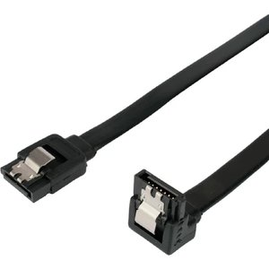 Cablexpert Кабель интерфейсный SATA Sata3 7pin / 7pin, угловой, защелка, 30см, черный, пакет (CC-SATAM-DATA90-BL-30CM)