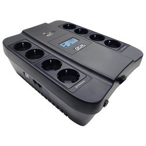 ИБП SPD-1100U LCD, линейно-интерактивный, цифровой дисплей,  1100 ВA, 605 Вт, 4 евророзетки с резервным питанием, 4 евророзетки с фильтрацией, USB,  защита RJ45/RJ11, батарея свинцово-кислотная 12В 9Ач, ШхГхВ 285х232х103мм, 7.8 кг/ UPS SPD-1100U LCD, line-interactive, digital display, 1100 VA, 605 W, 4 Euro sockets with backup power supply, 4 Euro sockets with filtering, USB protection RJ45/RJ11,lead acid battery 12V 9Ач, WxDxH 285х232х103мм, 7.8 kg