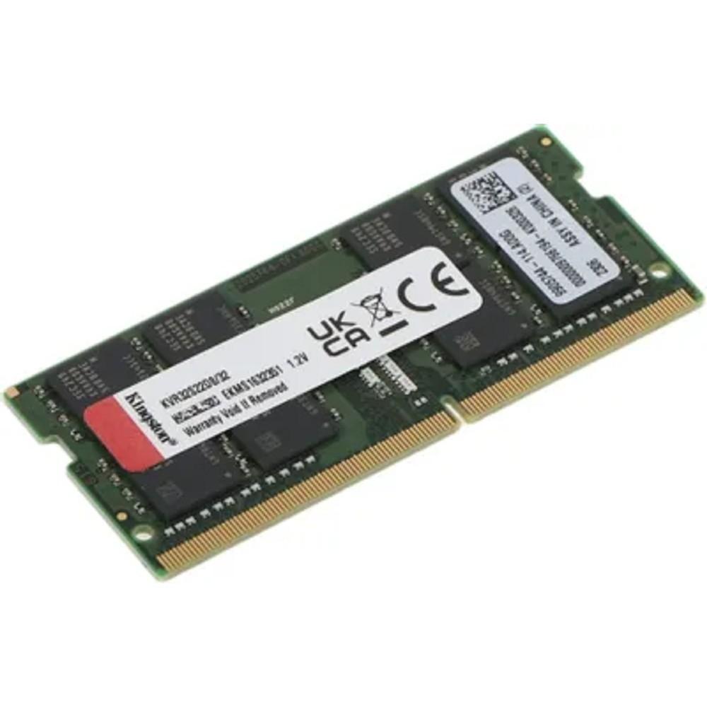 Оперативная память Kingston DDR4   32GB  3200MHz SODIMM CL22 2RX8 1.2V 260-pin, KVR32S22D8/32