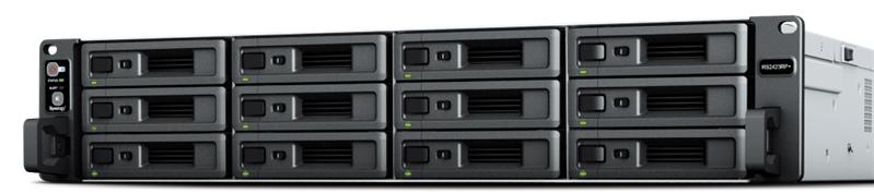 Система хранения данных Synology 2U/12bay QC 3,35GhzCPU/8Gb(32)/RAID0,1,10,5,6/upto 24HDD (1xRX1223RP)/2xUSB3.2/1xMini-SAS/2xGigEth/2x10Geth/1xExpslot/iSCSI/1YW/no rail, RS2423+