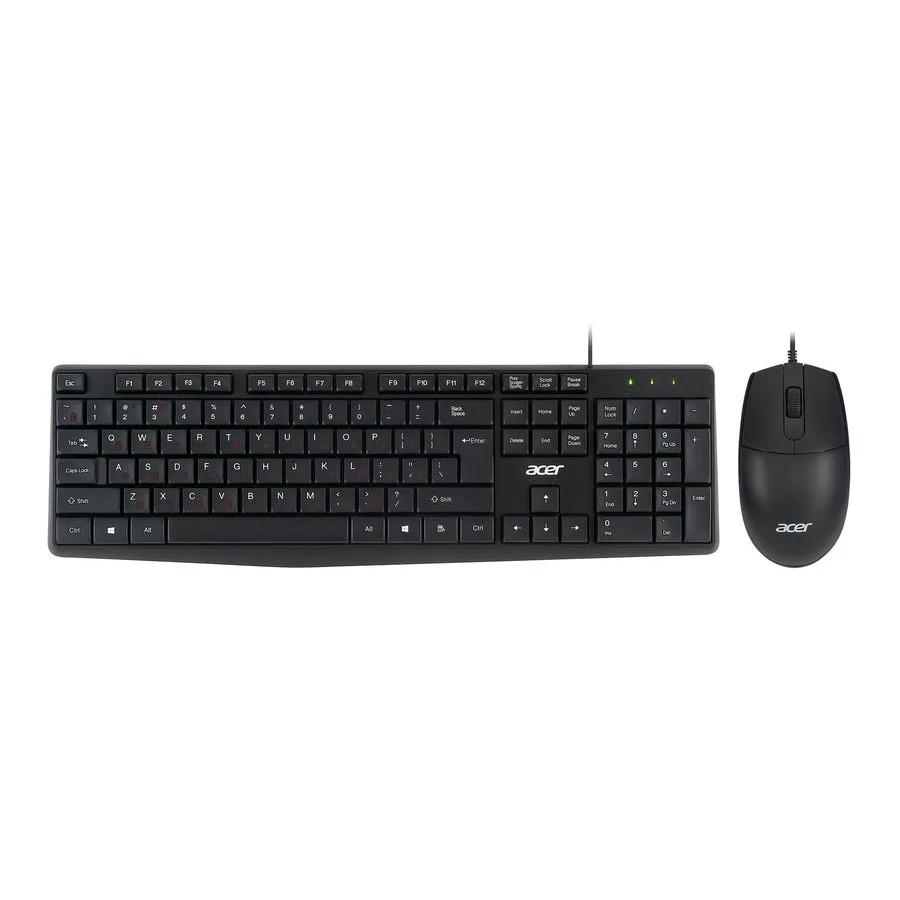 Acer OMW141 [ZL.MCEEE.01M] Комплект (клавиатура + мышь) черный USB проводной