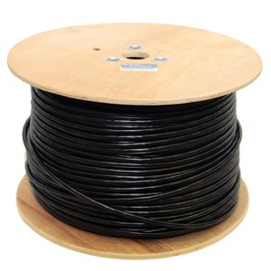 5bites Кабель US5505-305CPE-M витая пара UTP/SOLID/5E/24AWG/COPPER/PE+PVC/BLACK/OUTDOOR/MESSENGER/DRUM/305M