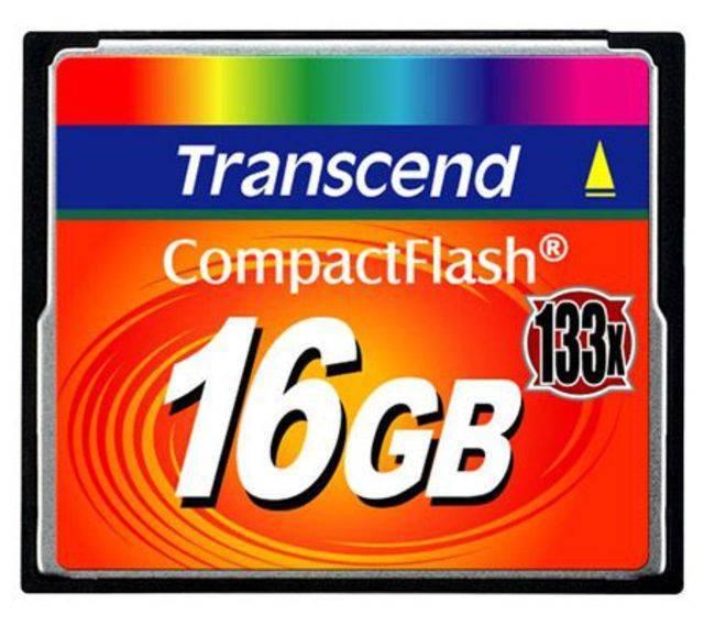 Флеш карта CF 16GB Transcend, 133X, TS16GCF133