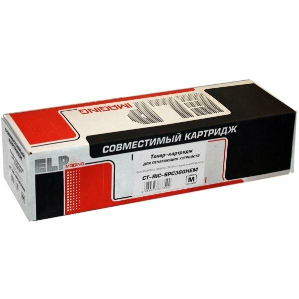 Тонер-картридж Ricoh SPC360DNw/360SFNw/361SFNw magenta, type SPC360HE 6K ELP Imaging®, CT-RIC-SPC360HEM