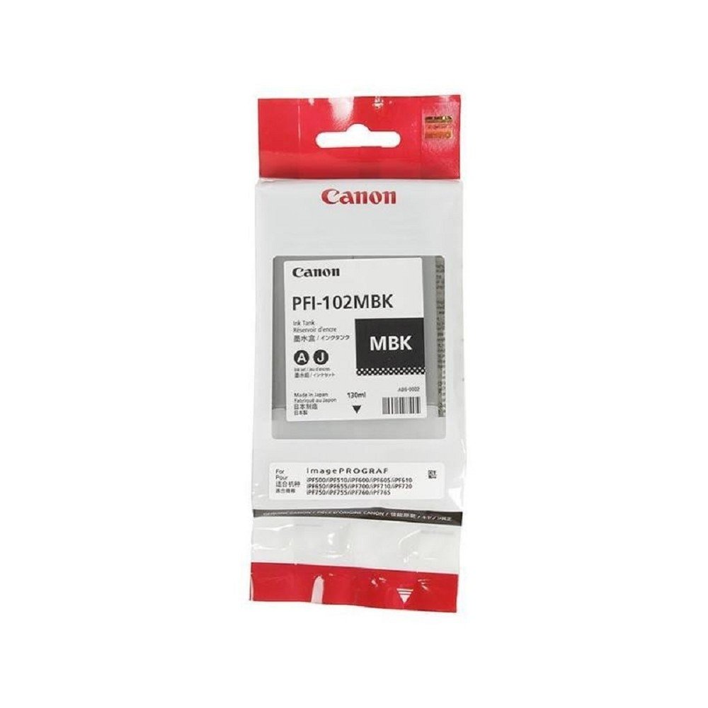 Canon PFI-102MBk 0894B001 Картридж для Canon iPF500/600/700, Матовый Черный, 130 мл.
