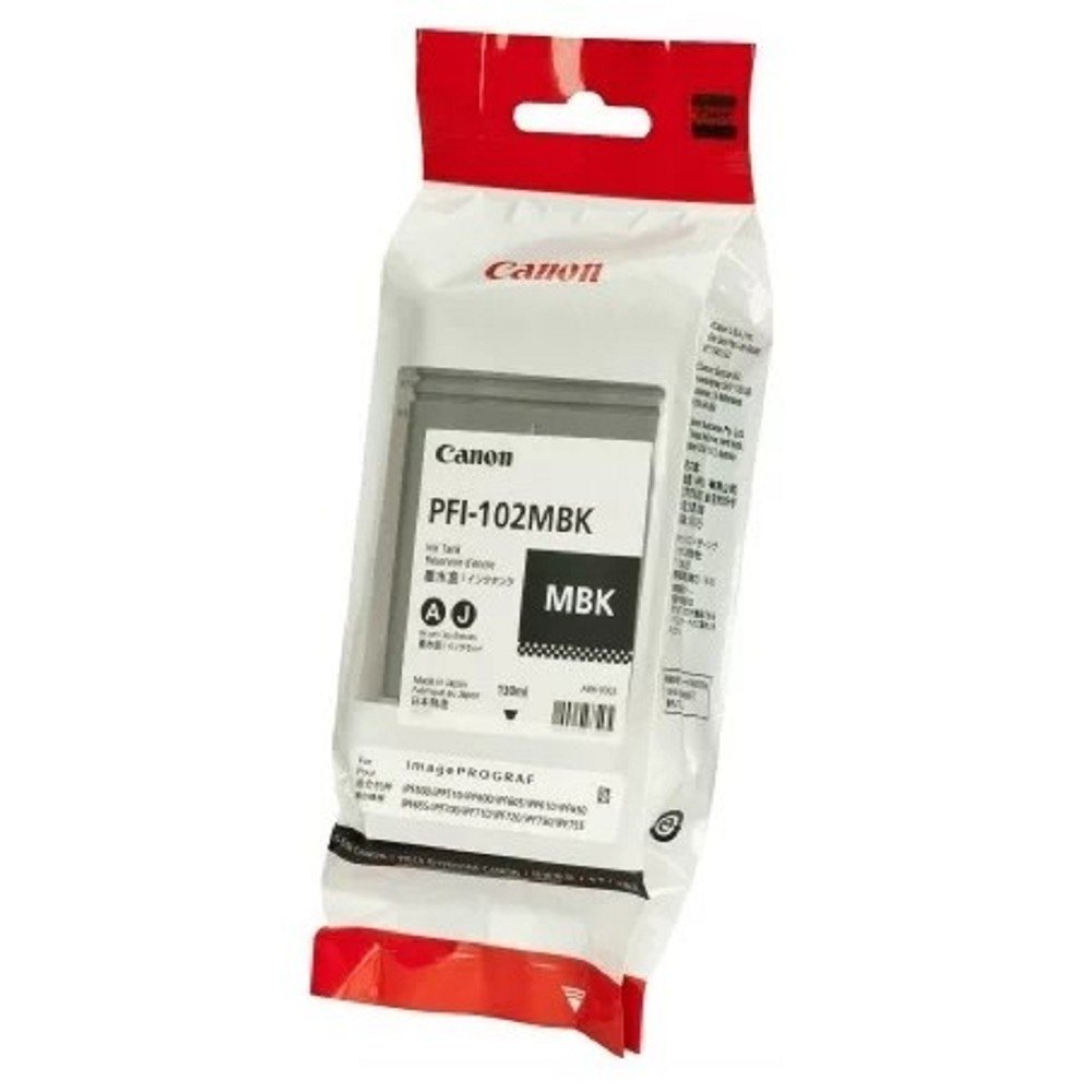 Canon PFI-102MBk 0894B001 Картридж для Canon iPF500/600/700, Матовый Черный, 130 мл.
