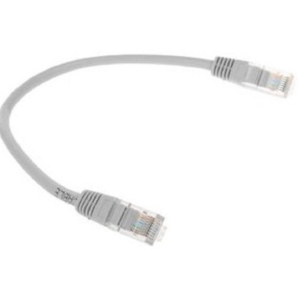 Cablexpert Патч-корд медный UTP PP10-0.25m кат.5, 0.25м, литой, многожильный (серый), PP10-0.25M