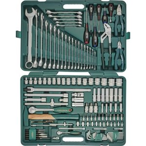 JONNESWAY S04H524128S Набор инструмента универсальный 1/4", 1/2"DR, 128 предметов