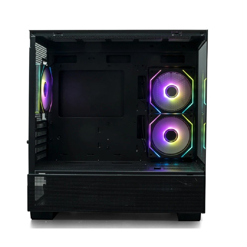 XASTRA Q500M 3ARGB-C10 Black mATX/Aquarium/Screewless/ 3x120mm ARGB PWM FM fans/Argb+PWM HUB 10port/ Q500M-3FM12A-C10