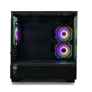 XASTRA Q500M 3ARGB-C10 Black mATX/Aquarium/Screewless/ 3x120mm ARGB PWM FM fans/Argb+PWM HUB 10port/ Q500M-3FM12A-C10