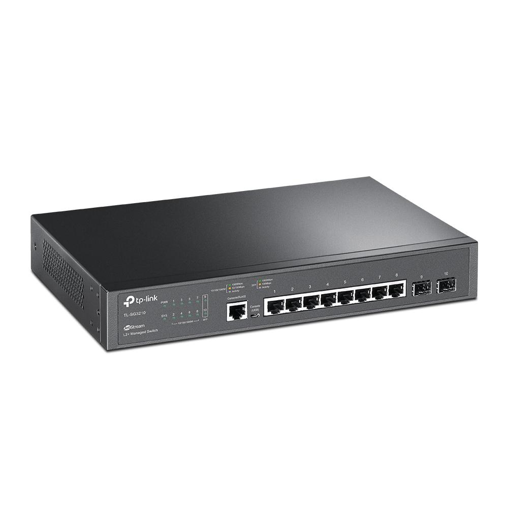 Сетевой коммутатор/ Jetstream 8-port gigabit L2+ managed switch with 2-gigabit uplink ports, 8 10/100/1000Mbps RJ-45 ports, SG3210