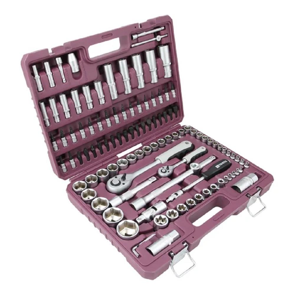 Thorvik TS108 Набор инструмента универсальный 1/4", 1/2"DR, 108 предметов