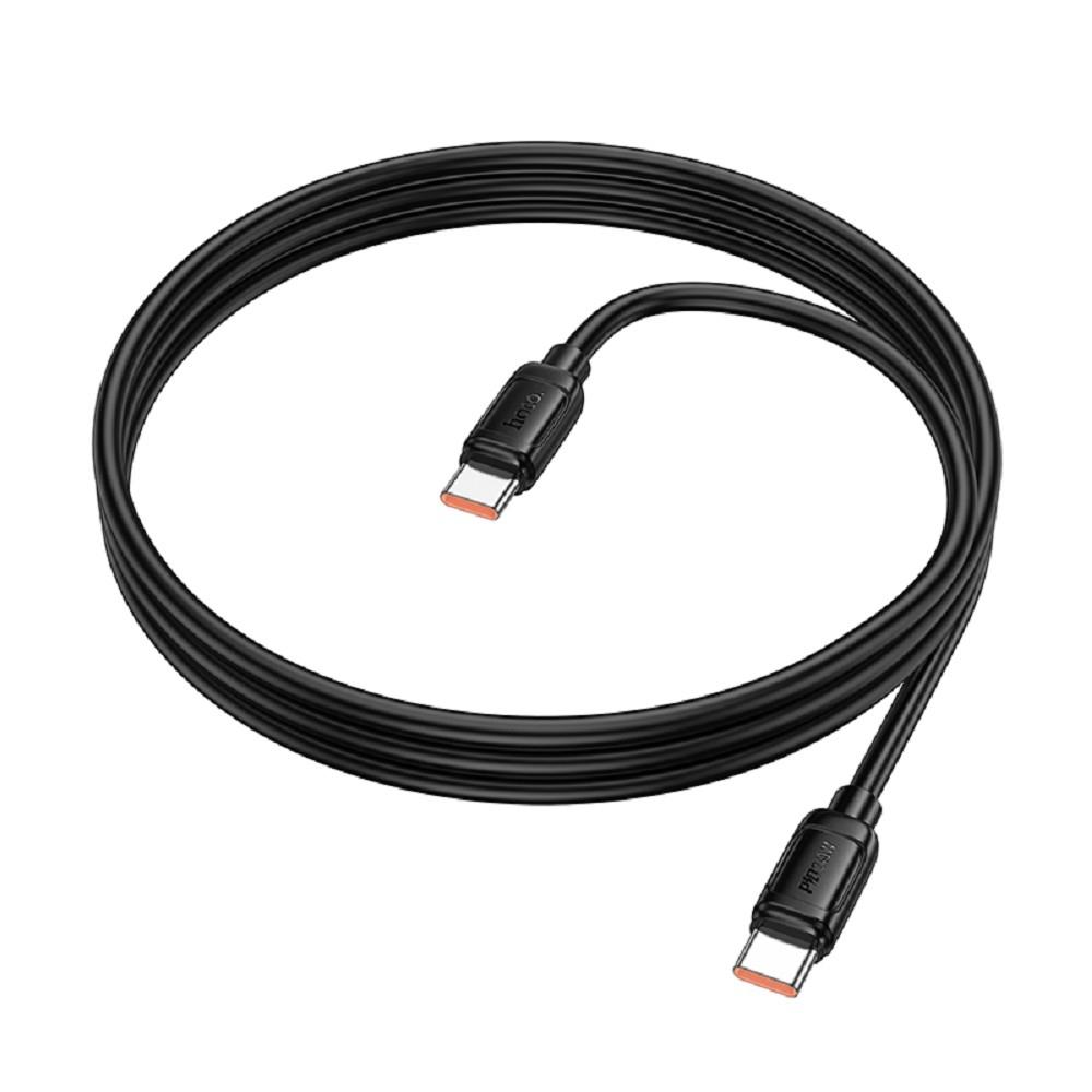 HOCO Кабель USB2.0 Hoco Type-C/Type-C, 5A, 240Вт, X115, 1м, черный, коробка, HC-52018