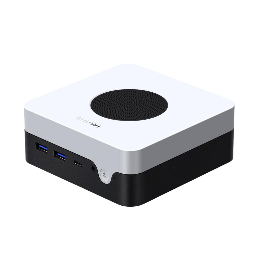 Компьютер/ Chuwi LarkBox X  Intel Core i3 1220P(1.5Ghz)/8192Mb/256SSDGb/Int:Intel UHD Graphics/BT/WiFi/war 1y/0.4kg/Grey+White/Win11Pro + USB2.0*2/USB3.2*2/Type-C*1/HDMI*1/DP*1/RJ45*2/WIFI6,BT5.2/bracket, CWI556PI3