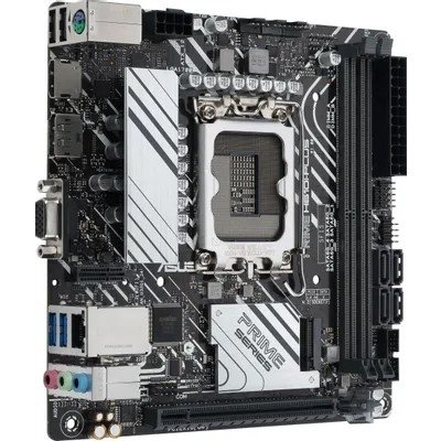 ASUS PRIME H610I-PLUS-CSM (Socket 1700, mini ITX, 2xDDR5(96GB), VGA/HDM/DP, 1xPCIe 4.0x16, 1xLAN, 4xSATA 6Gb/s, 1xM.2, 1xM.2 E key, 2xUSB 3.2, 2xUSB 2.0, 1xPS/2)