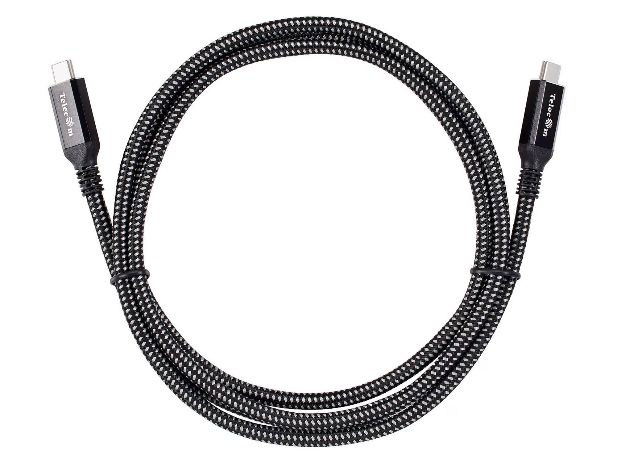Кабель USB4 TypeCM/CM 8K@30Hz, 40GBps, PD 240W, медь Telecom 3м <TUS840-3M>