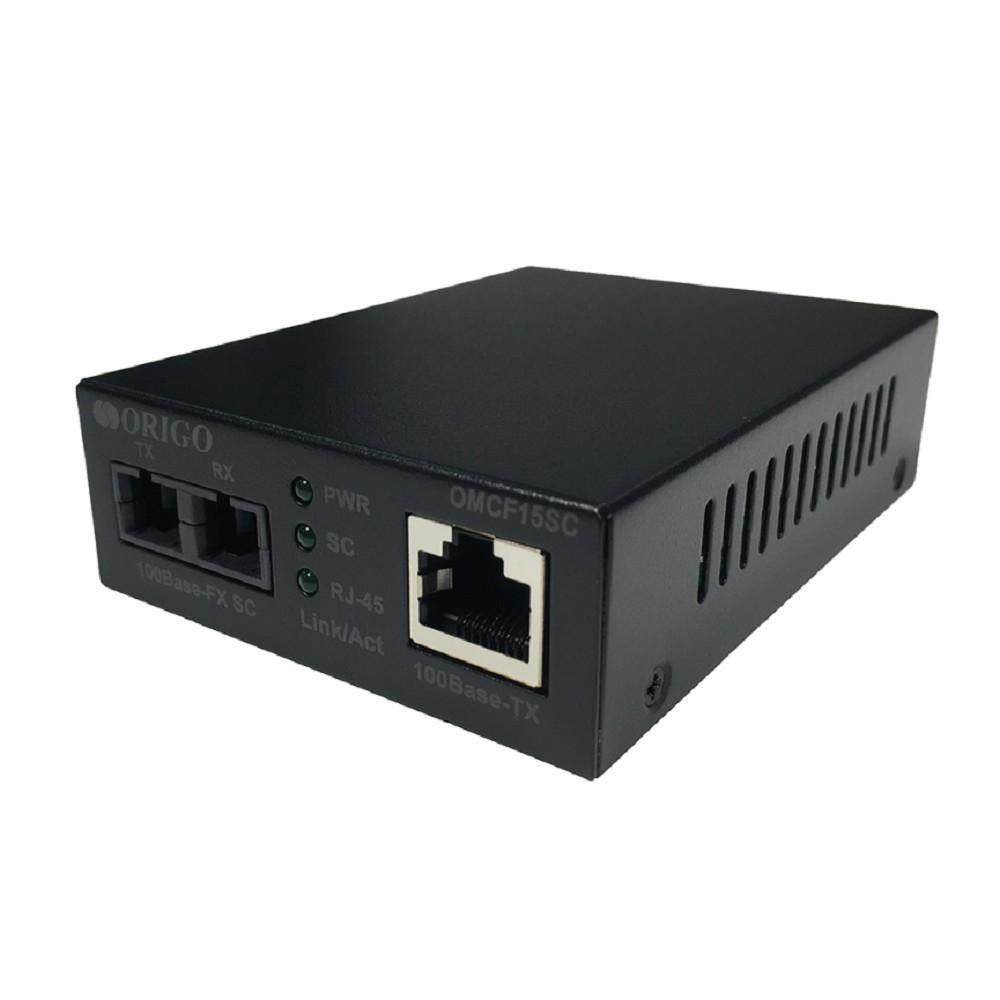 ORIGO OMCF15SC/A1A Медиаконвертер 100Base-TX / 100Base-FX (SC), 1310 нм, одномод, до 15 км