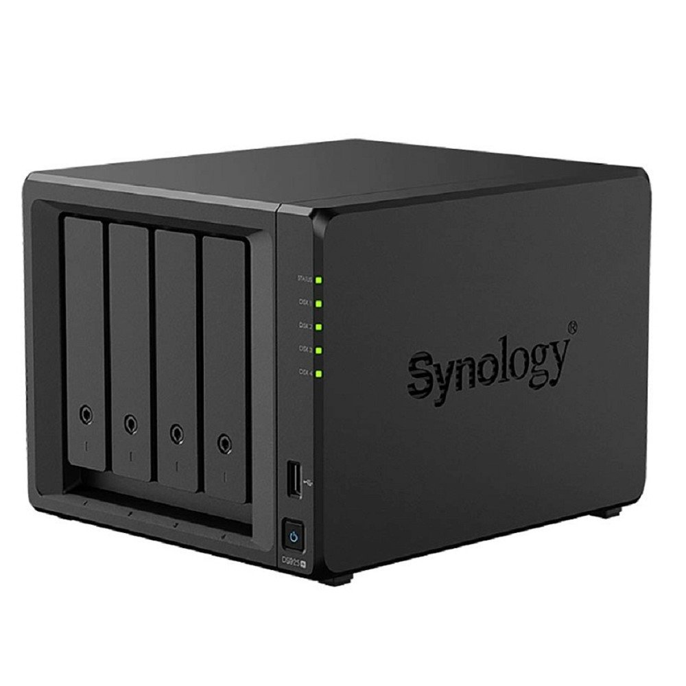 Synology DS925+ Сетевое хранилище NAS AMD Ryzen V1500B 2.2 GHz 4 GB DDR4 ECC SODIMM /3.5" SATA HDD / SSD SATA 2,5 дюйма / M.2 2280 NVMe SSD / Hot Swap / вилка UK/HK 3-pin