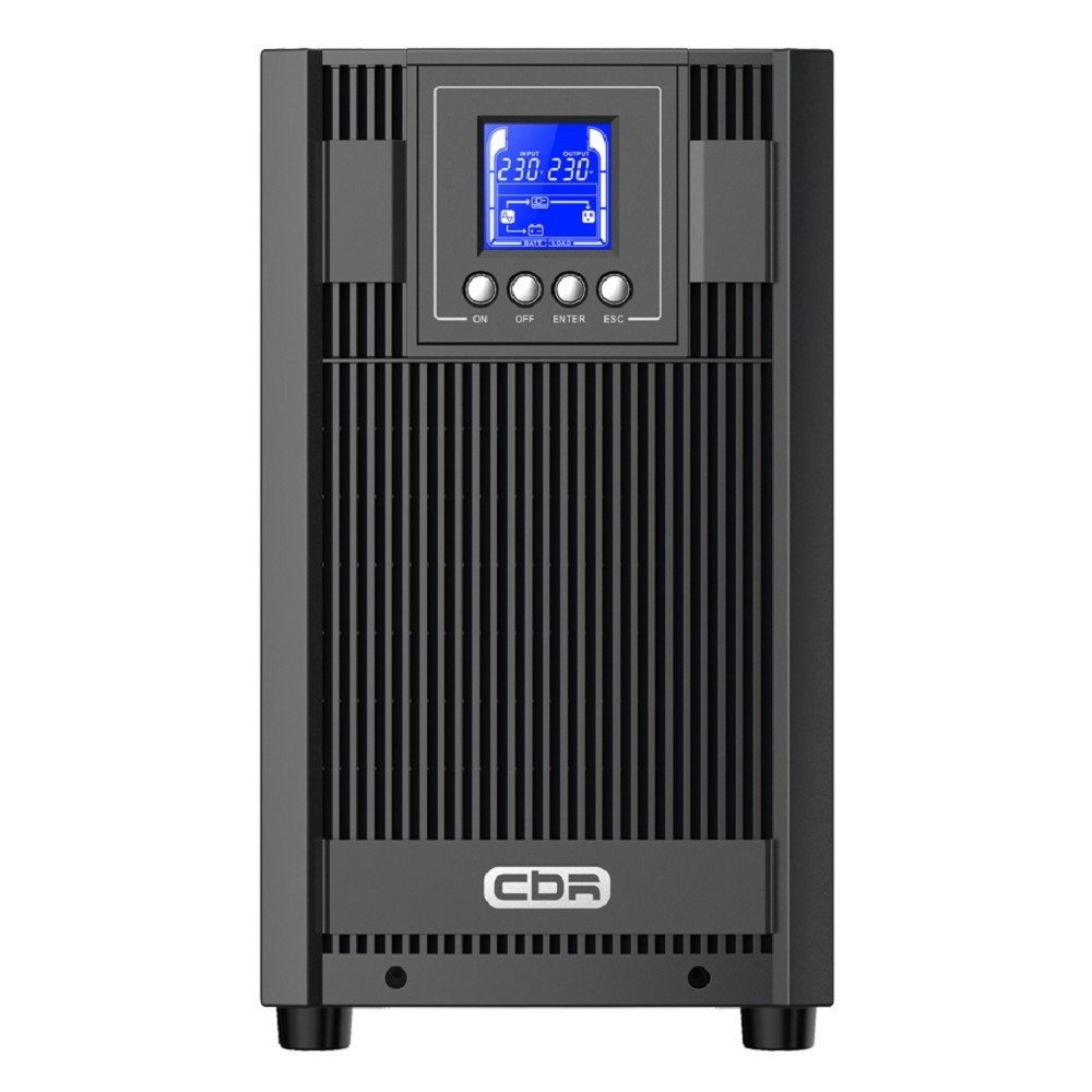 ИБП CBR ESSENCE ESN-3000 [Online 3000 VA / 3000 W, Tower, 4 x EURO + 1 x TB, LCD, HID-USB, RS232, EPO, SNMP slot] (ESN-3KT-4F-LCHERSC)