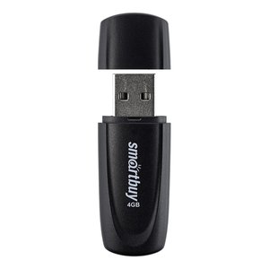 Smartbuy USB Drive 16GB Scout Black [SB016GB2SCK]