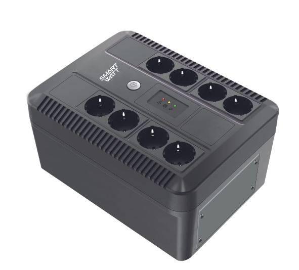 ИБП UPS SAFE PRO 650, Li-AS, Br, 600/360 ВА/Вт, LED, USB, RJ11/45, SCHUKOx8, 1*7 Ач, 3703020270004