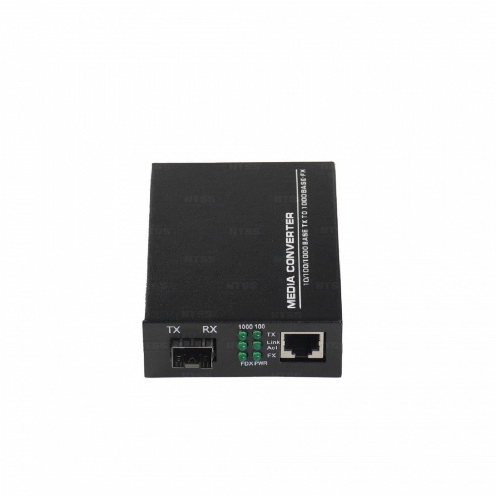 NTSS Медиаконвертер NTSS с RJ45 портом 10/100/1000Base-TX/1000Base-FX, без SFP модуля, расстояние передачи до 3,20,40,60,80,120,160,200 км, DC 5В 2А NTSS-1000-SFP