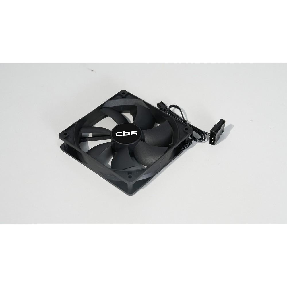 CBR Вентилятор для корпуса CBR-CF-12025-1200B, 120x120x25 мм, 3-pin+molex, 1200 RPM, 36 CFM, 25 dBA